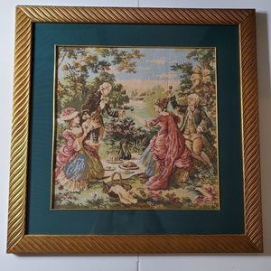 Dejeuner Champetre French Wall Tapestry framed